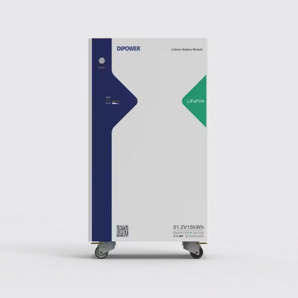 Dipower 51.2V 300Ah 15Kwh Lifepo4 Lithium Battery - Home Energy Storage Power System