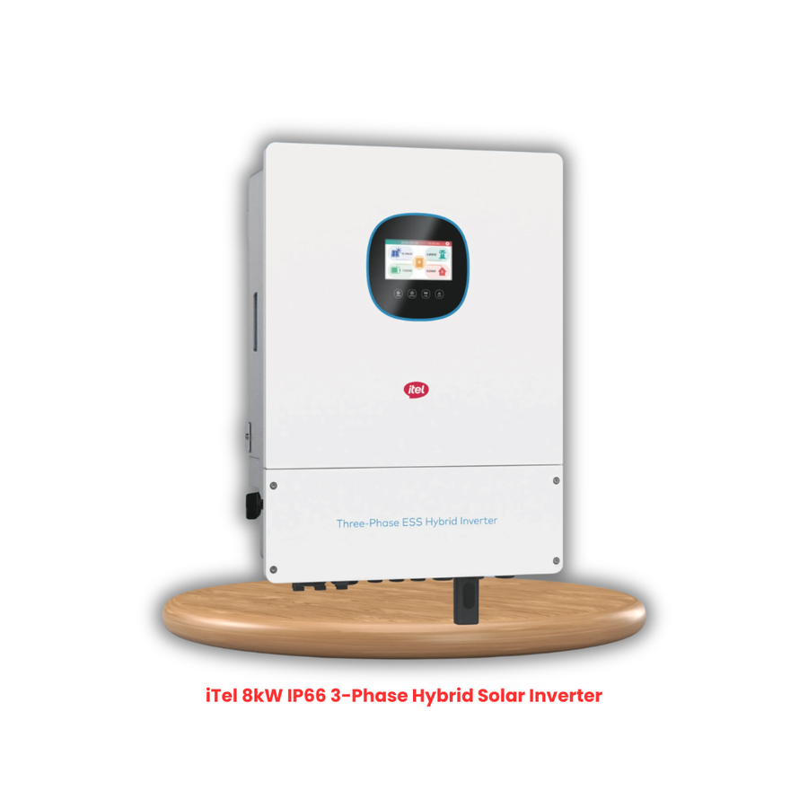 iTel 8kW | 3-Phase 48V Hybrid Solar Inverter | Dual MPPT | IP66