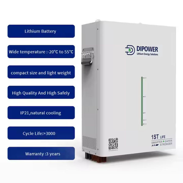 DIPOWER 48V 150Ah LiFePO4 Battery – Efficient and Reliable Energy Storage