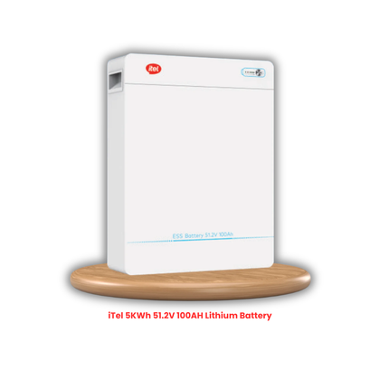 iTel | 10.24kWh 51.2V 200Ah LiFePO₄ Lithium Battery | 6000 Cycles