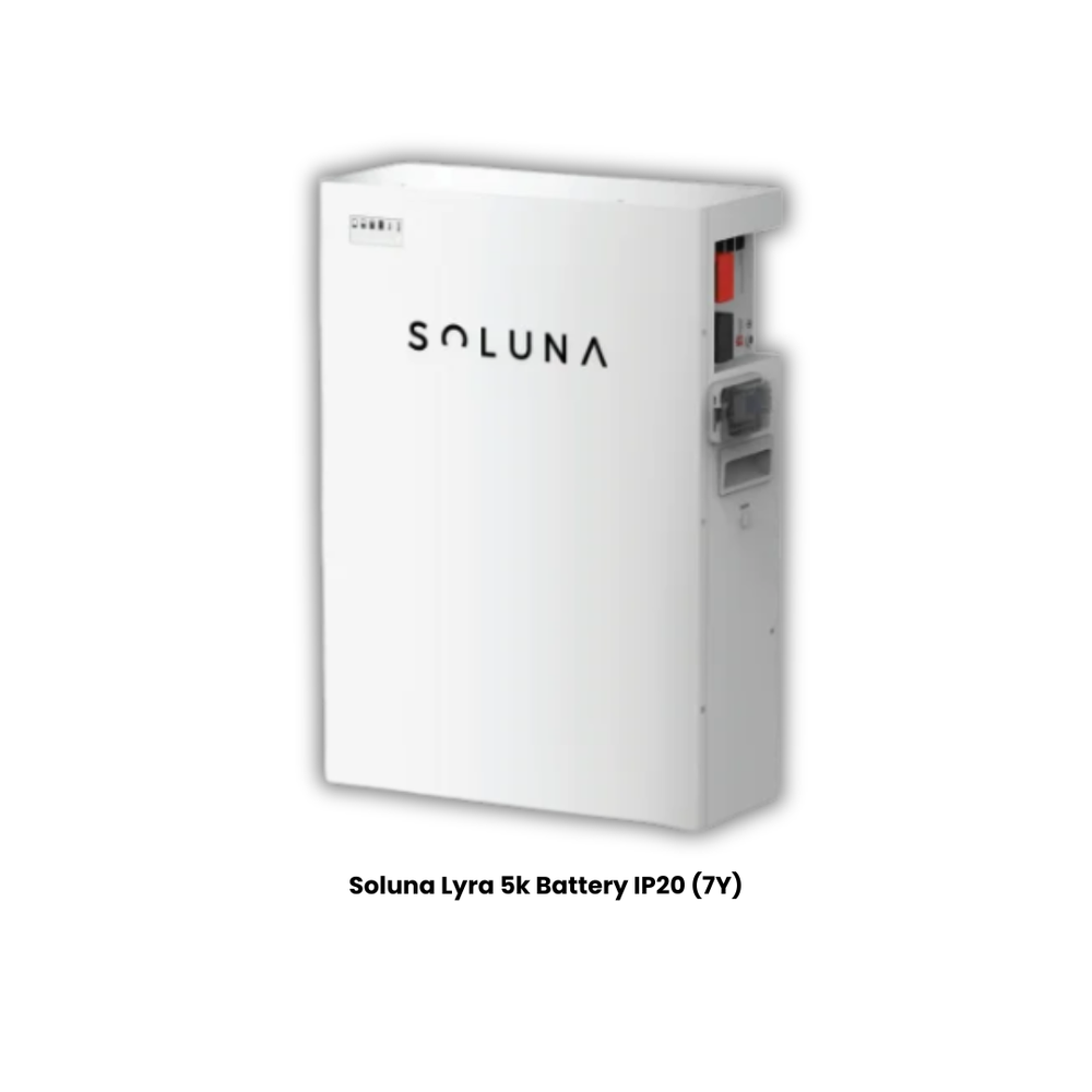 Soluna Lyra 5K 5.12kWh 51.2V 100Ah LiFePO₄ Lithium Battery | IP20