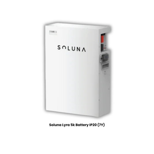Soluna Lyra 5K 5.12kWh 51.2V 100Ah LiFePO₄ Lithium Battery | WiFi | Smart BMS | IP20