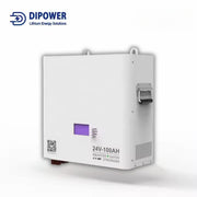 Wall-Mounted 24V 2.4kWh 100Ah DiPower Lithium Battery – Solar Energy Storage (6000 Cycles)