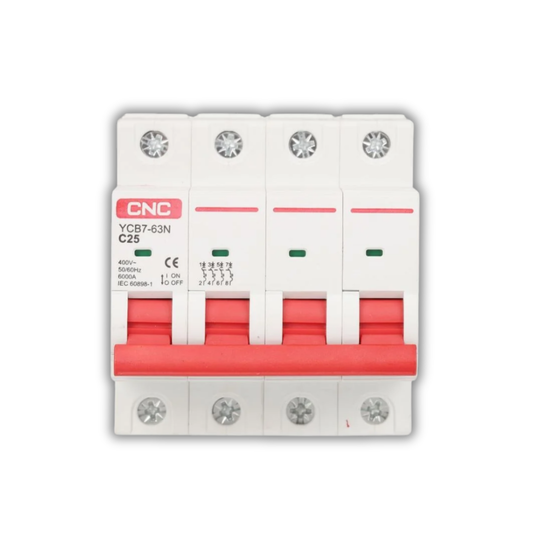 CNC YCB7-63N 4P AC MCB Mini Circuit Breaker – 63A