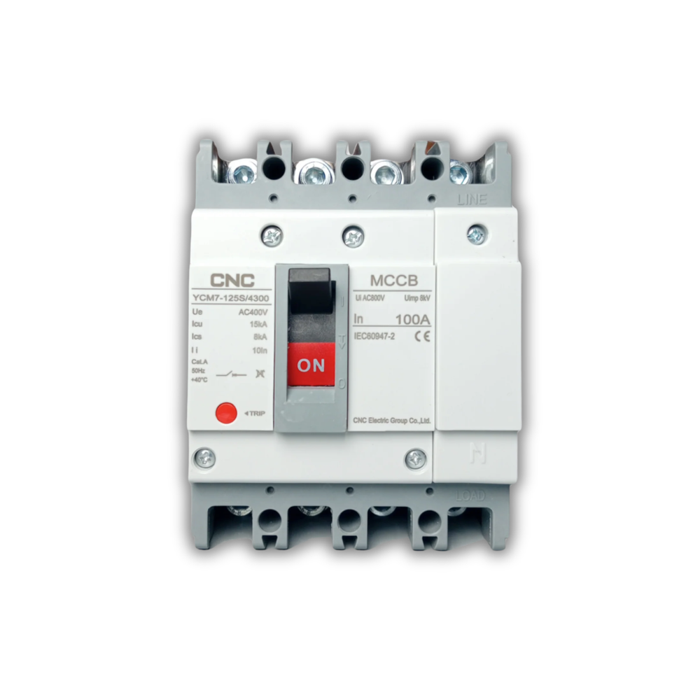 CNC YCM7-125 100A 3P MCCB AC Circuit Breaker