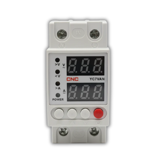 CNC YC7VA 2in1 2P Overvoltage and Undervoltage Protector