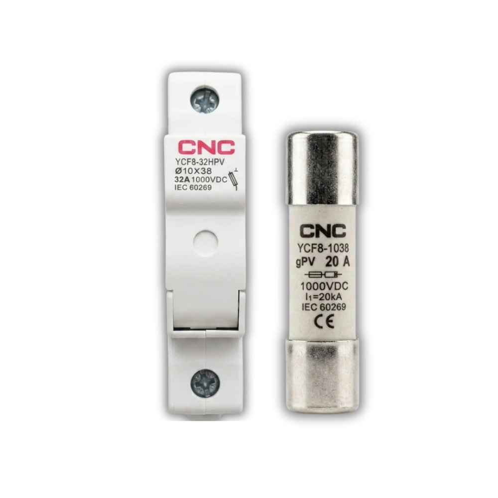 CNC YCF8-32HPV 1P 1000V DC Solar Fuse Set – 20A