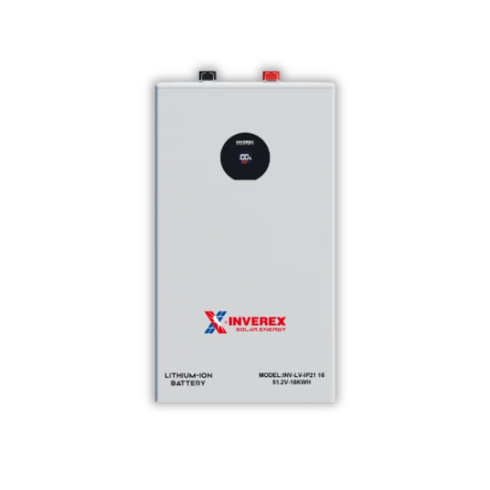 Inverex LV-IP21 16kWh LiFePO₄ Lithium Battery – 10 Year Warranty