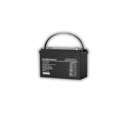 MaxPower MP-1200 Alpha 1.28kWh 12.8V 100Ah LiFePO4 Lithium Battery